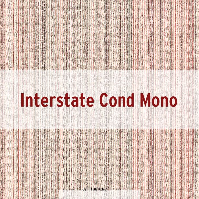 Interstate Cond Mono example